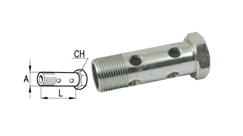 BULLONE CAVO IDRAULICO DOPPIO 1/2