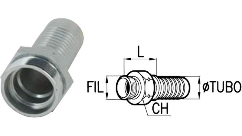 COLLEGAMENTO IDRAULICO CEL 18 L MASCHIO DN12-M26X1.5