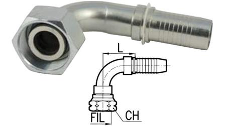 HIDRAVLIČNI PRIKLJUČEK DKOL 12 L ŽENSKI KOLENO 90 DN6-M18x1,5