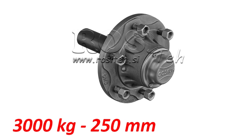 POLUOSOVINA 3000 kg l.250 mm