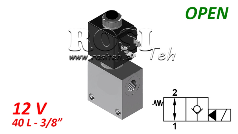 2 PUTNI VENTIL 3/8 (NO) 12V - 40lit