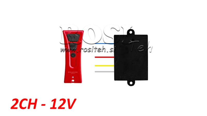 WIRELESS BEZŽIČNI KONTROLER 2CH - 12V