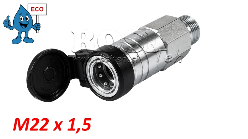 BRZA SPOJKA TRACTOR ŽENSKA 3CFPV PUSH - PULL M22x1,5 - ECO