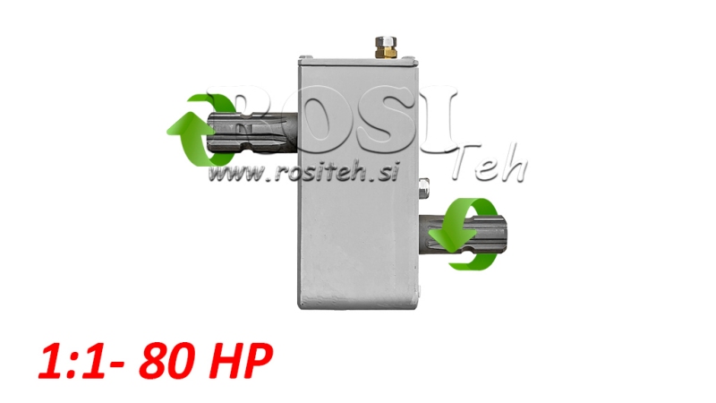 TRAKTORSKI REDUKTOR - INVERZIJA 1:1 (80HP-60kW) MUŠKI-MUŠKI