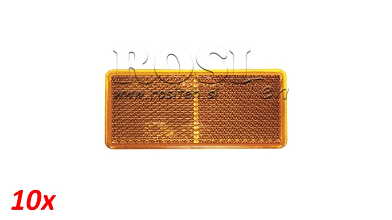 REFLEKTIRAJUČI PRAVOKOTNIK NARANĐASTI 105x48 (10kom)