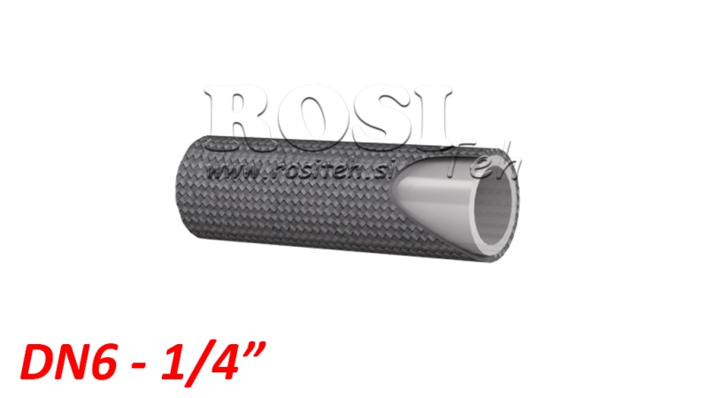 GLATKO TEMPERATURNO CRIJEVO PTFE SAE100 R14 DN6 (1/4) 175BAR