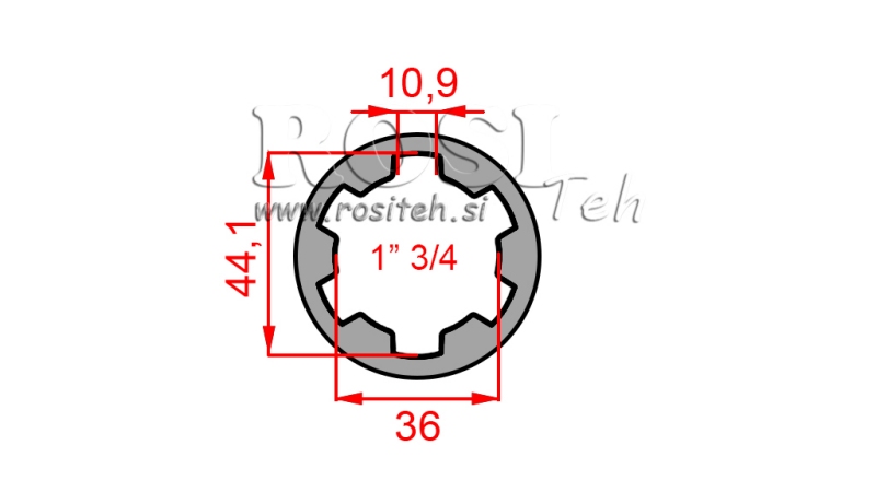 KARDANSKI ADAPTER ČAHURA 1-3/4 (80 mm)