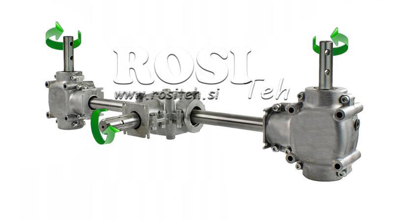 SET REDUKTORA 1:1.35 (22HP-16kW) ZA TROSTRUKI ZUPČANIK L:770