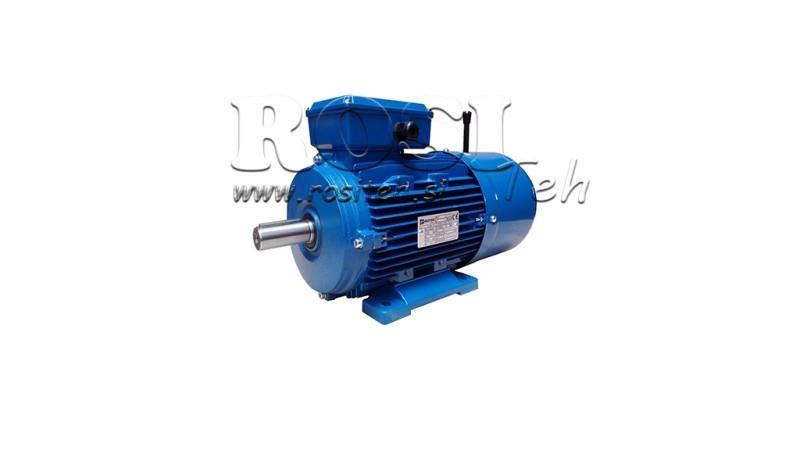 0.75kW-ELEKTRIČNI MOTOR S KOČNICOM MSH 80 2-4_1380rpm 3Faza noga-B3