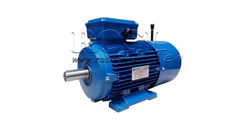 4kW-ELEKTRIČNI MOTOR S KOČNICOM MSH100L3-4 4_1420rpm 3Faze noge-B3