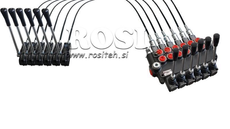JOYSTICK DVOSTRUKI POLUGA 2.5 m HIDRAULSKI VENTIL 6xP80 litara.