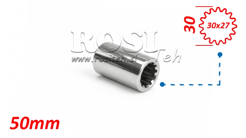 KARDANSKI ADAPTER ČAHURA 30x27 (16 ZUBA) (50 mm)