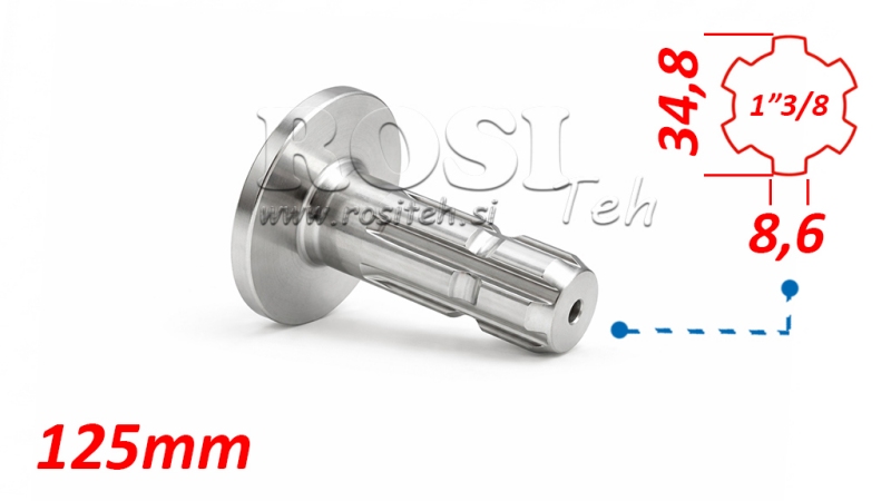 KARDANSKI ADAPTER S PRIRUBNICOM 1-3/8 (125 mm)