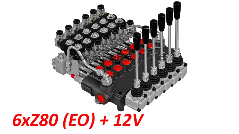 HIDRAULIČNI VENTIL 6xZ80 - EO+12V
