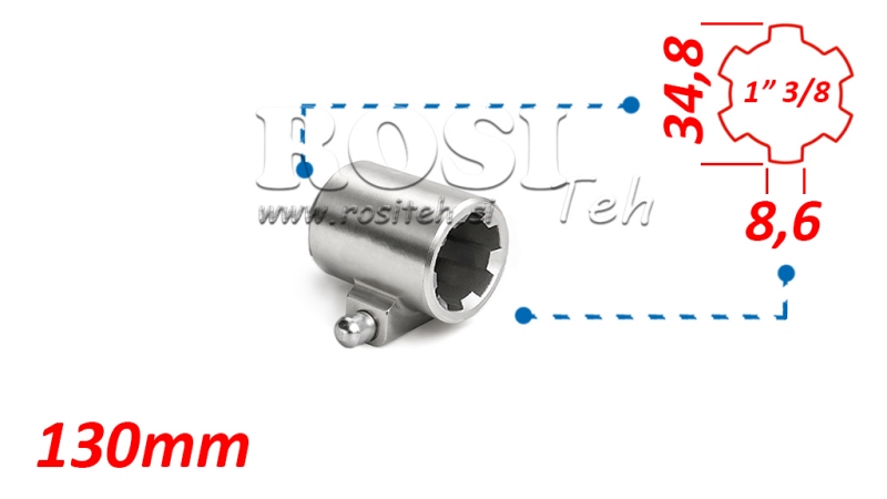 KARDANSKI ADAPTER S KLINOM 1-3/8 (130 mm)