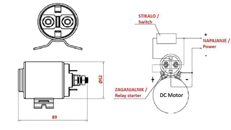 ELEKTRIČNI STARTER 12V