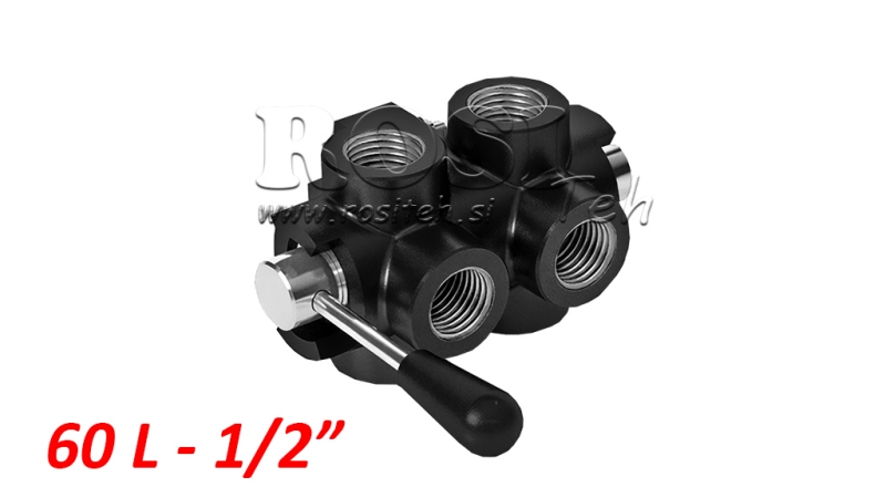 RUČNI VENTIL 1/2 - 40lit 6 IZLAZA
