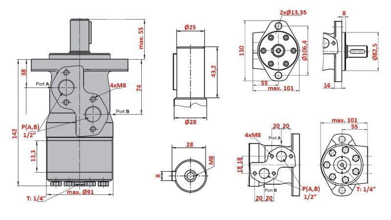 HIDRAULSKI MOTOR MP 100