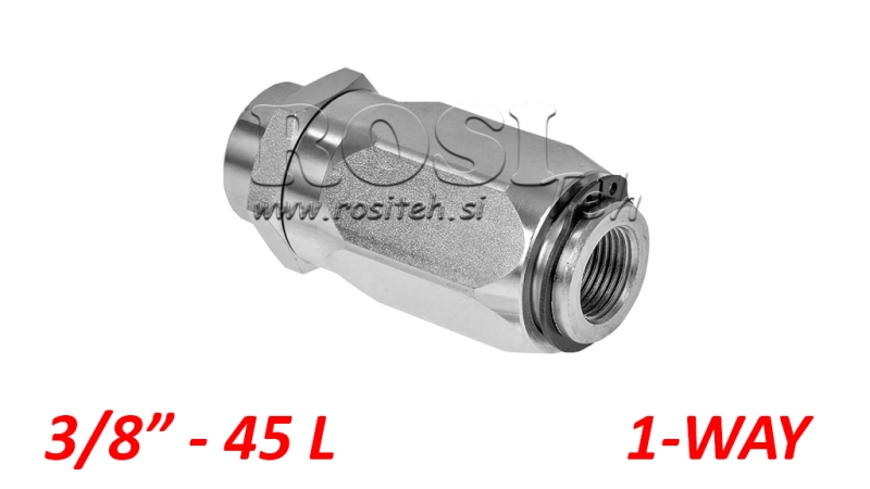 REGULATOR PROTOKA CIJEVNI VRF 3/8 JEDNOSMJERNI