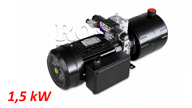 MINI HIDRAULIČNI AGREGAT 230V AC (1,5 kW) - 5,8 cc - 8,2 lit/min - tank 6 lit