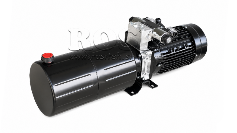 MINI HIDRAULIČNI AGREGAT 230V AC (2,2 kW) - 8,0 cc - 11,2 lit/min - tank 12 lit