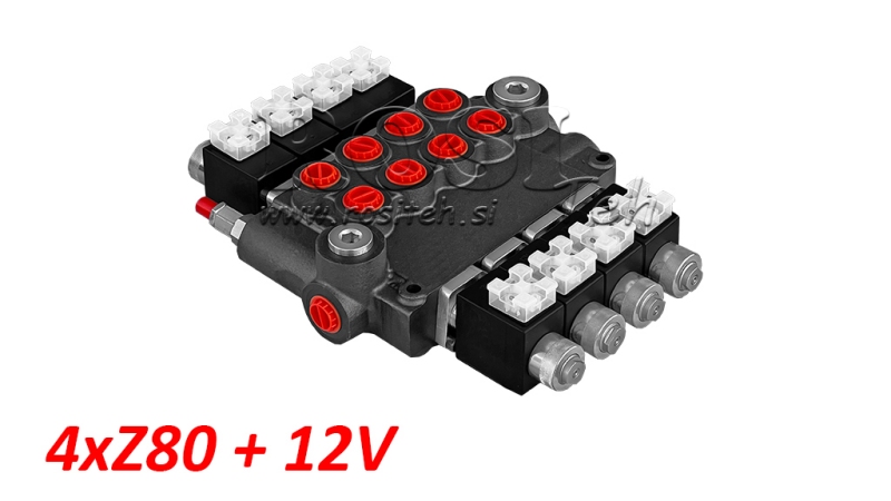 HIDRAULIČNI VENTIL 4xZ80+12V DC