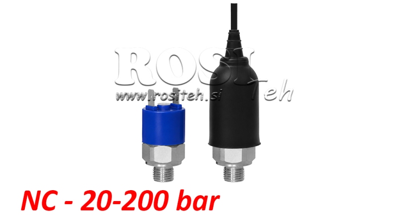 HIDRAULIČNI TLAČNI PREKIDAČ - NC 20-200 BAR (MAX.300BAR)