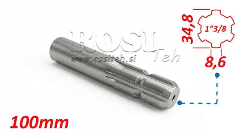 KARDANSKI ADAPTER 1-3/8 STANDARD (100 mm)