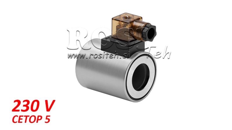 ELEKTRO MAGNETNI NAMOTAJ 220VAC ZA VENTIL CETOP 5 - fi 31,4mm-75mm 37W IP65