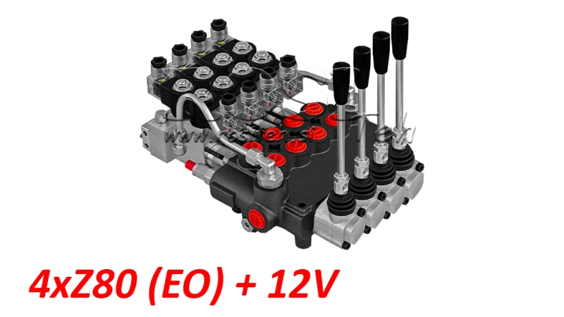 HIDRAULIČNI VENTIL 4xZ80 - EO+12V