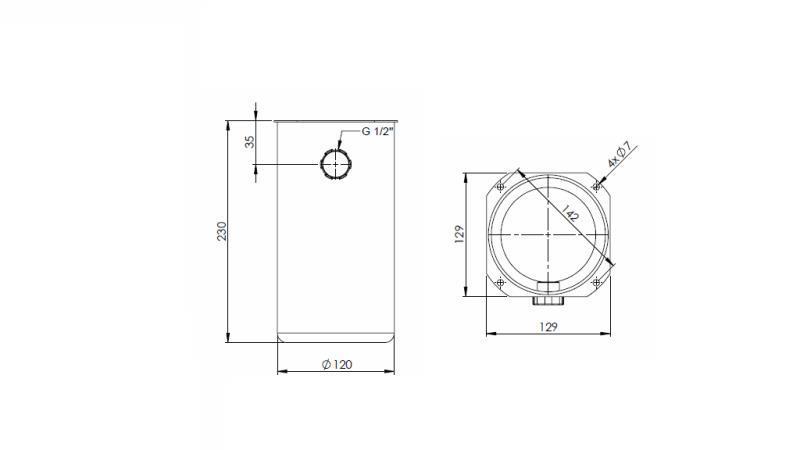 METALNI REZERVAR ROLL PP 2 LITRE-dimenzije