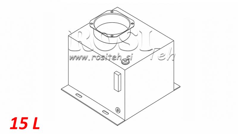 REZERVAR METALNI BOX PP 15 LITRI HORZONTAL-VERTICAL