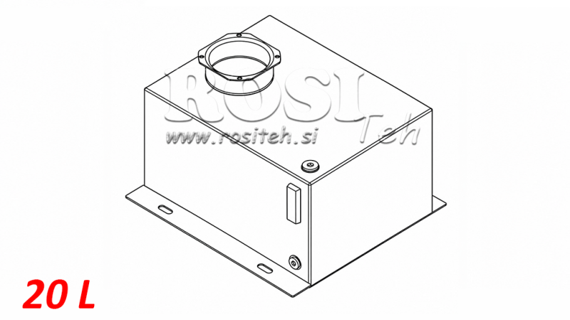 REZERVAR METALNI BOX PP 20 LITRI HORZONTAL-VERTICAL