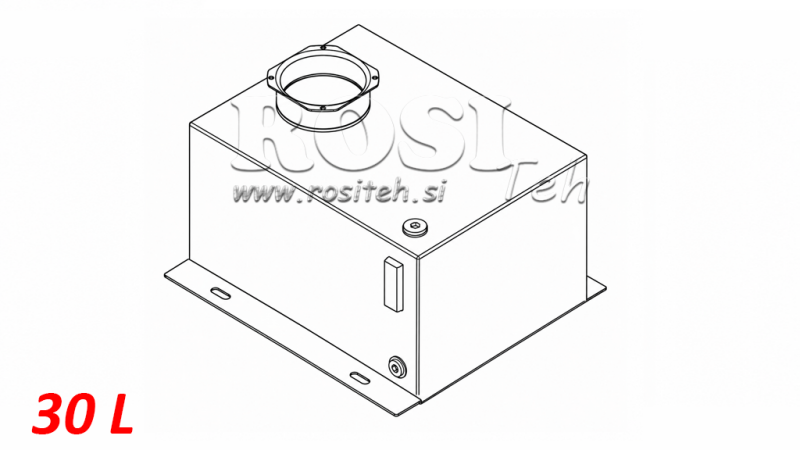 REZERVAR METALNI BOX PP 30 LITRI HORZONTAL-VERTICAL
