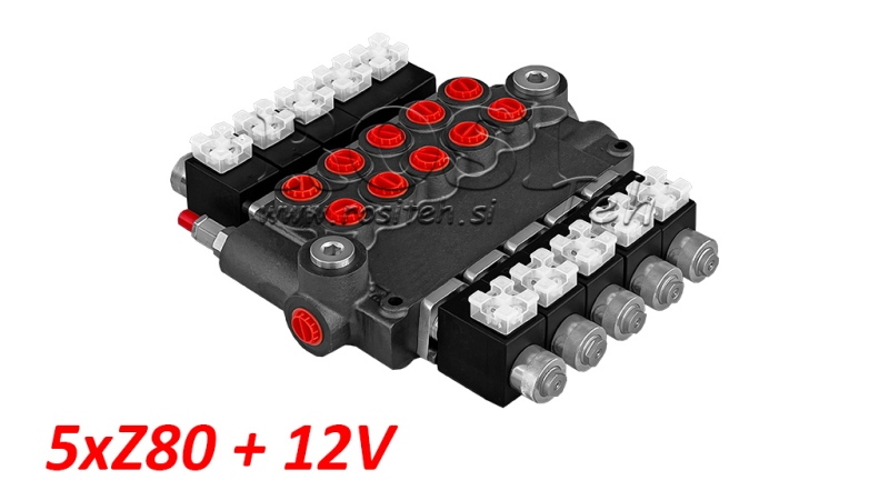 HIDRAULIČNI VENTIL 5xZ80+12V DC