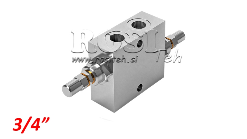 HIDRAULIČNI REGULATOR TLAKA DVOJNI VAU 3/4 10-180 BAR