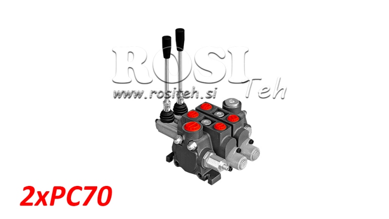 RUČNI HIDRAULIČNI VENTIL SEKCIJSKI 2xPC70