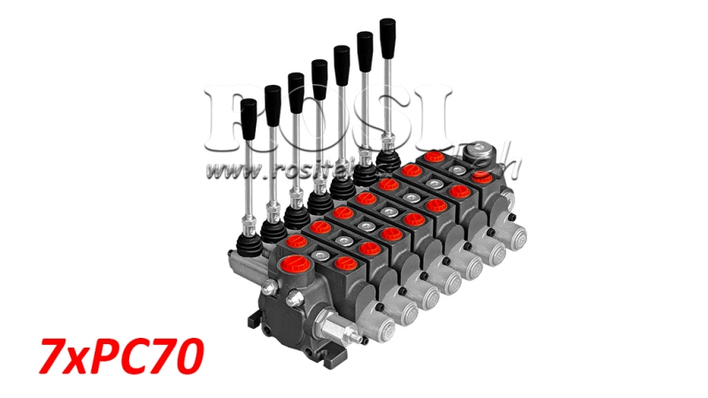 RUČNI HIDRAULIČNI VENTIL SEKCIJSKI 7xPC70