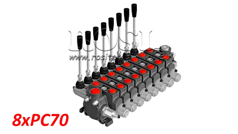 RUČNI HIDRAULIČNI VENTIL SEKCIJSKI 8xPC70