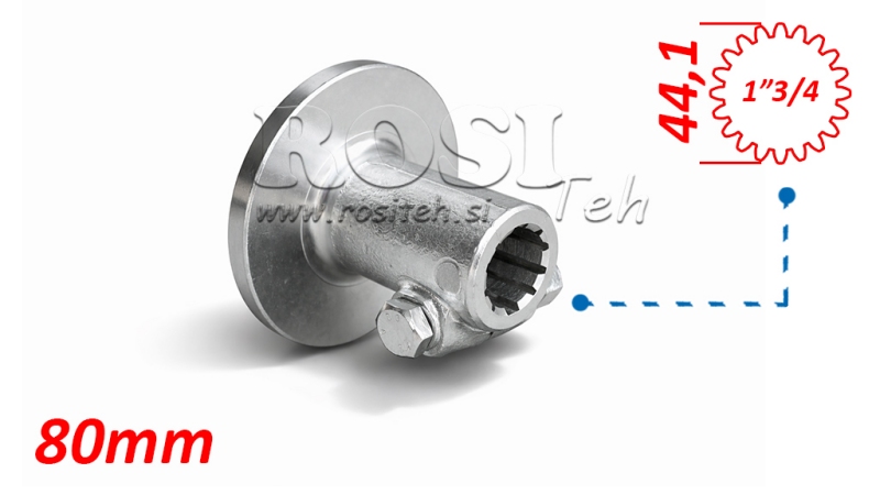 KARDANSKI ADAPTER S PRIRUBNICOM I KLINOM 1-3/4 (80 mm) (20 ZUBA)