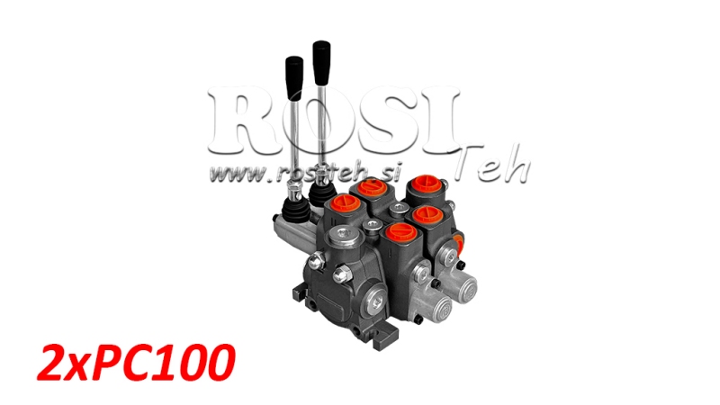 RUČNI HIDRAULIČNI VENTIL SEKCIJSKI 2xPC100