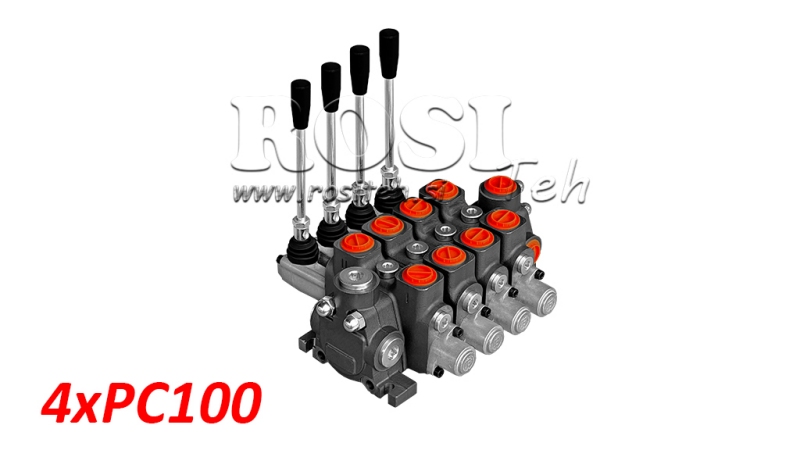 RUČNI HIDRAULIČNI VENTIL SEKCIJSKI 4xPC100
