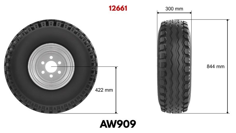 11,5/80-15,3 GUMA AW909 (14 PR) SA FELGOM 9,00 x 15,3