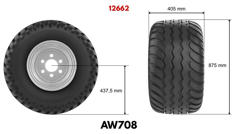 400/60-15,5 GUMA AW708 (16 PR) SA FELGOM 13,00 x 15,5