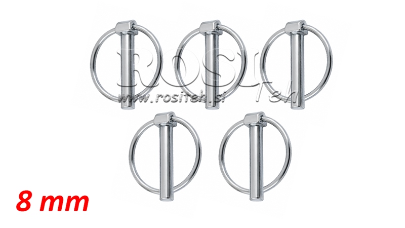 KOMPLET SIGURNOSTNIH SPONA OKRUGLA fi 8,0 mm (5kom)