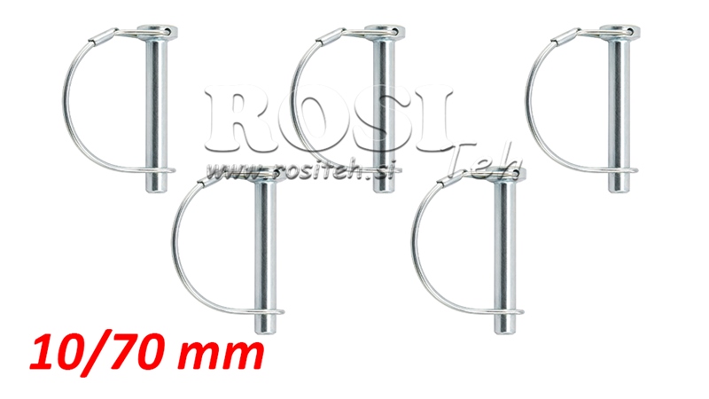 KOMPLET SIGURNOSTNIH SPONA POLUKRUŽNA fi 10/70 mm (5kom)