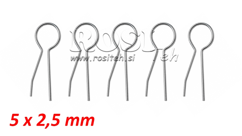 KOMPLET SIGURNOSTNIH RASCIJEPKI 5x2,5 (5kom)