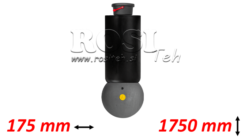 TELESKOPSKI CILINDAR - MEILLER KIPPER - 5 STUPNJA 175 mm 15 ton - HOD 1750 mm
