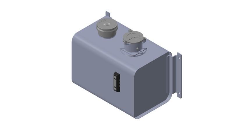 METALNI REZERVAR GORNJI 40 Lit 320x290x475mm