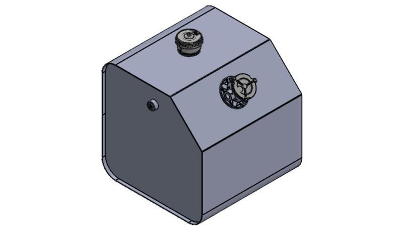 METALNA POSUDA GORNJI DIO 150 Lit 600x600x500mm